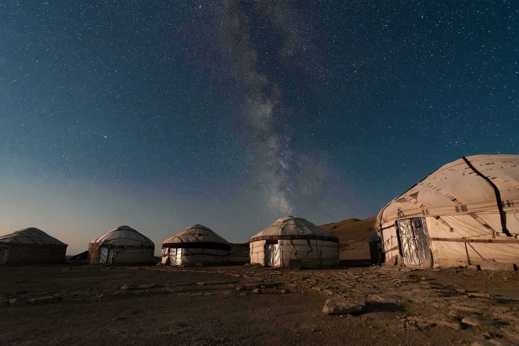 © Thilo Gögelein Fotografie // Milchstraße am Nachthimmel von Usbekistan, Aral See